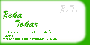 reka tokar business card